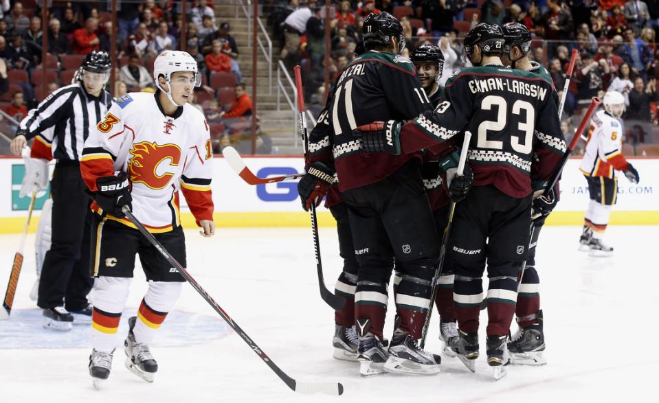 Johnny Gaudreau, Martin Hanzal, Oliver Ekman-Larsson