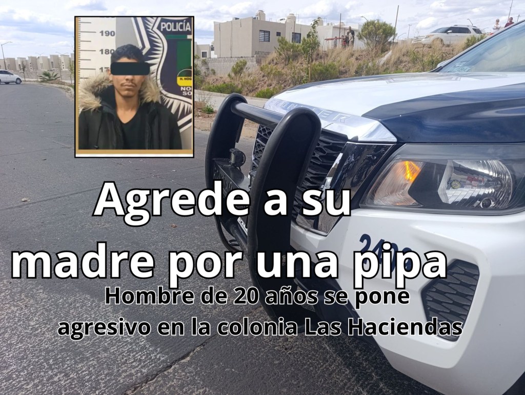 Joven es detenido tras ponerse agresivo en Las&nbsp;Haciendas