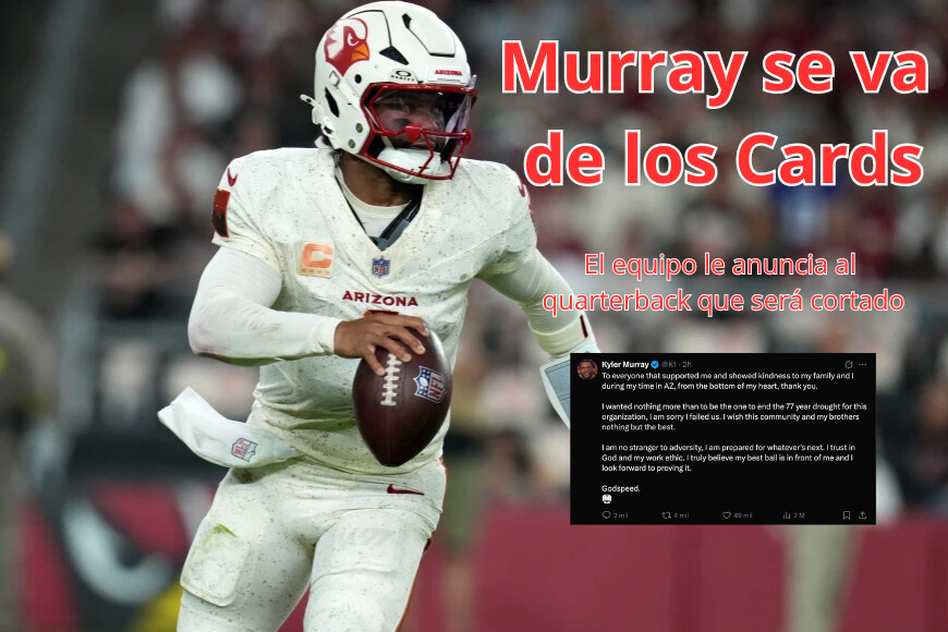 Termina era de Kyler Murray en&nbsp;Cardinals